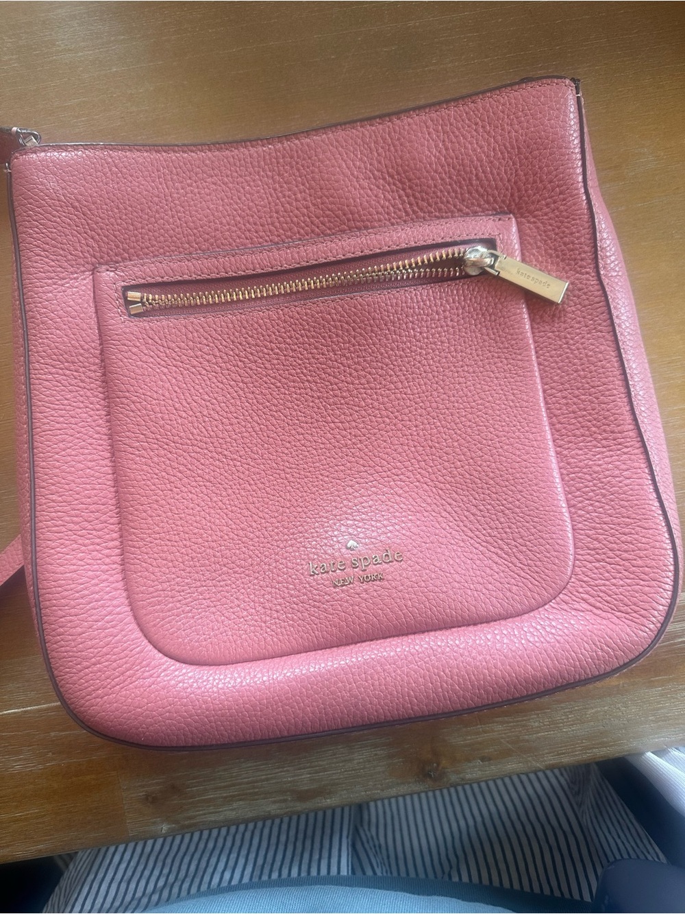 NWOT kate spade Pebbled Leather Crossbody in Rose